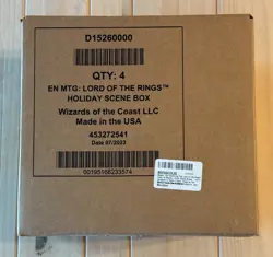 Lord of the Rings Scene Box factory case set of 4 Magic the Gathering MTG LotR - Image 1