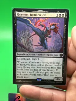 MTG Magic Gwenom Remorseless 0286 Promo Marvel Spider-Man Gift Box Exclusive NM - Image 3