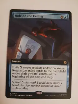 Hide on the Ceiling Extended Art NM/M Spiderman MTG MAGIC THE GATHERING - Image 1