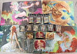 MTG Magic the Gathering Rebecca Gay Playmat + Sleeves - Bigmagic Angel Art Set - Image 1