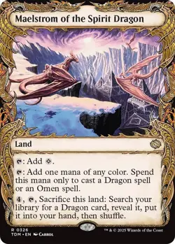 Mtg Tarkir Dragonstorm Maelstrom Of The Spirit Dragon Showcase Rare NM - Image 1
