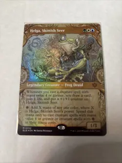 Helga, Skittish Seer (Showcase) Bloomburrow Foil - Image 1