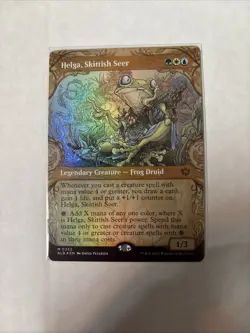Helga, Skittish Seer (Showcase) Bloomburrow Foil - Image 2