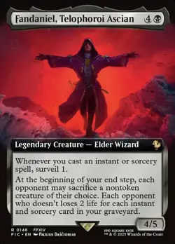 Fandaniel, Telophoroi Ascian - Foil - Extended Art Light Play, English Magic the - Image 1