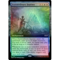 FOIL EXTRAORDINARY JOURNEY (EXTENDED ART) X4 Wilds Of Eldraine WOE Magic MTG - Image 1