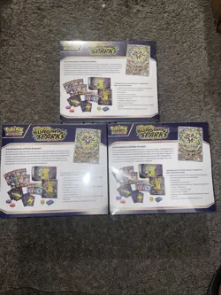 Pokemon TCG Surging Sparks Elite Trainer Box Lot 3x - New/Sealed Lot of 3 ETBs - Image 2