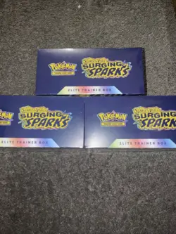 Pokemon TCG Surging Sparks Elite Trainer Box Lot 3x - New/Sealed Lot of 3 ETBs - Image 3
