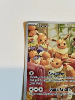 Pokemon Eevee Illustration 188/167 Sv06: Twilight Masquerade Holo IR - Image 5