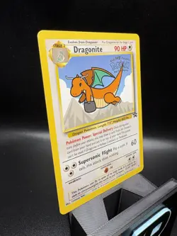 Pokemon Dragonite 1999 Kids WB First Movie WOTC #5 Black Star Promo - Image 2