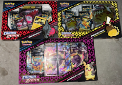 New Pokemon Crown Zenith Regidrago V-Pikachu Vmax-Morpeko V Union Box Lot Sealed - Image 1