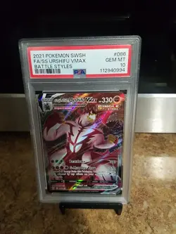 2021 Pokemon Swsh Fa/Ss Urshifu Vmax Battle Styles Psa 10 - Image 1