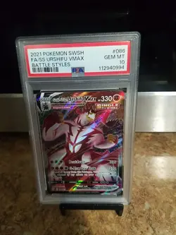 2021 Pokemon Swsh Fa/Ss Urshifu Vmax Battle Styles Psa 10 - Image 2