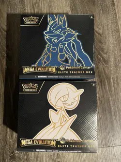 Pokemon TCG Mega Evolution Pokemon Center Elite Trainer Box ETB Set Of 2 Sealed - Image 1