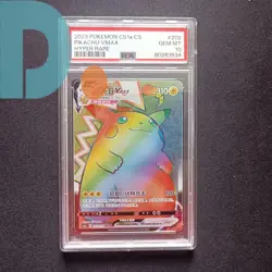 Pokemon TCG S-Chinese Pikachu VMAX 202/135 CS1aC HR Rainbow Art Holo PSA 10 - Image 1