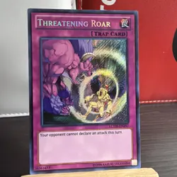 SECRET RARE Threatening Roar Yugioh LCYW-EN297 - NM +BONUS HOLO - Image 1