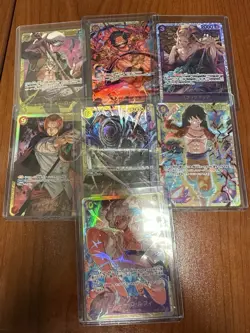 One Piece CCG 7 Card lot - Image 1