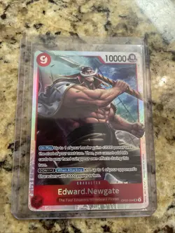 ONE PIECE Card Game TCG EDWARD NEWGATE English OP02-004 SR Paramount War - Image 3