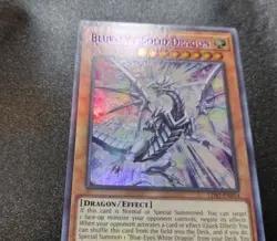 Blue-Eyes Solid Dragon (Purple) LDS2-EN014 Ultra Rare 1st Edition Yugioh Card LP - Image 2