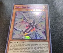 Blue-Eyes Solid Dragon (Purple) LDS2-EN014 Ultra Rare 1st Edition Yugioh Card LP - Image 3