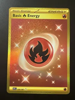 Basic Fire Energy 230/197 - Pokemon Obsidian Flames Card - NM - Image 1