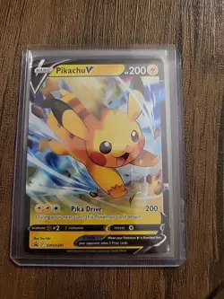 Pokemon Pikachu V TCG Sword & Shield Holo Promo Card SWSH285 NM/M Pack Fresh! NM - Image 1