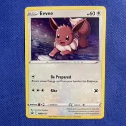 Eevee Black Star Promo Holo Evolving Skies SWSH127 Pack Fresh Pokemon Card NM - Image 1