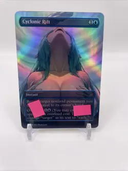 Cyclonic Rift PLAYTEST Anime Waifu Style Card For EDH and COMMANDER MTG - Image 1