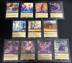 Disney Lorcana Princess and the Frog Theme 11 Card Lot Prince Naveen/Tiana/Juju - Image 1