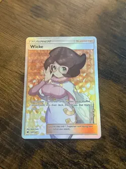 Pokemon TCG Wicke Burning Shadows Holo Full Art Ultra Rare Card 147/147 - Image 1
