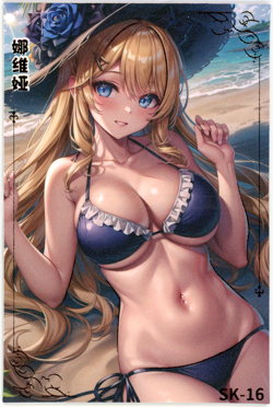 ❤NAVIA CASPAR - BIFOLD - Goddess Story Anime Waifu Card - WIND & MOON - SK-16 - Image 2