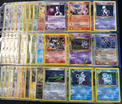 Lot of 90 ALL HOLO Vintage Pokemon Card Binder Collection - Image 1