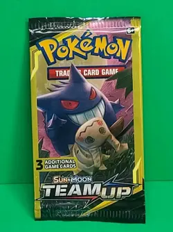 Pokemon SM TEAM UP Gengar Mimikyu Booster Pack 3 Card Mini Pack New Sealed - Image 2