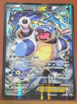 POKEMON TCG JUMBO BLASTOISE EX CARD XY122 BLACK STAR PROMO IN MINT CONDITION - Image 1