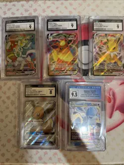 Pokemon Graded Card Lot of 5 (Eevee & Evolved Forms) - Image 1