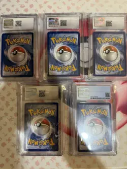 Pokemon Graded Card Lot of 5 (Eevee & Evolved Forms) - Image 2