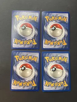 Magikarp 035/102 Base Set Pokemon Card Regular Uncommon LP Light Play x4 - Image 5