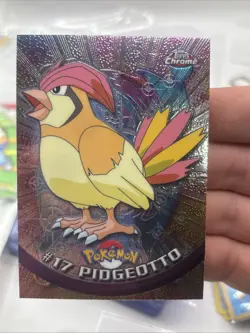 Pokemon Card Topps Chrome Pidgeotto #17 NM - Image 1