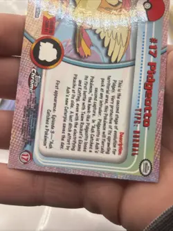 Pokemon Card Topps Chrome Pidgeotto #17 NM - Image 5
