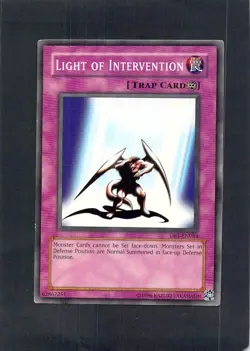 Y4019 Yugioh Konami Yu-Gi-Uh trading card Light of Intervention - Image 1