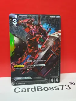 Red Gundam (R+)Gundam Card Game . Dual Impact R+ GD02-024 - Image 1