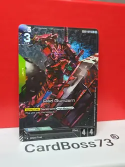 Red Gundam (R+)Gundam Card Game . Dual Impact R+ GD02-024 - Image 2