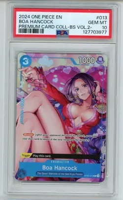 2024 One Piece Premium Card Collection Vol.2 Boa Hancock ST03-013 PSA 10 - Image 1