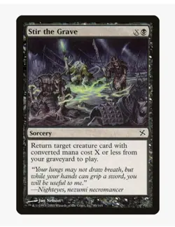 ​Stir the Grave | MTG BOK | EDH Reanimator Graveyard X Spell Sorcery | LP - Image 1