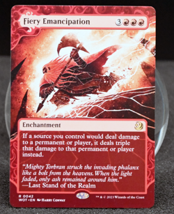 🔥 Fiery Emancipation | Wilds of Eldraine: Enchanting Tales | Extended Art 🔥 - Image 1