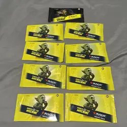 MTG March Of The Machine English Promo Packs Sealed. Lot Of (9) - Image 1