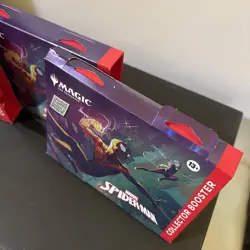 LOT OF 4 Magic: The Gathering Marvel Spider Man Collector Booster + Gift Bundle! - Image 4