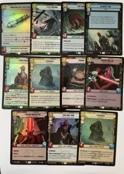 Star Wars Unlimited Legends Of The Force Legendary Foil Cards X 11 - Image 1