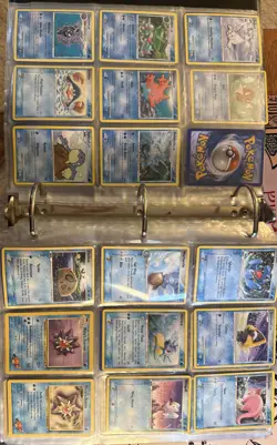 Vintage Pokemon TCG WOTC Card Binder LP To Damaged Many Sets And Rarities 5.5lbs - Image 3
