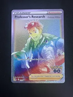 Professors Research Rainbow Secret Rare Card 84/78 Pokemon Go TCG - Image 1