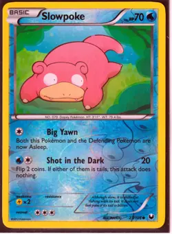 2012 POKEMON SLOWPOKE 23/108 DARK EXPLORERS - REVERSE HOLO- NM (SL4) - Image 1